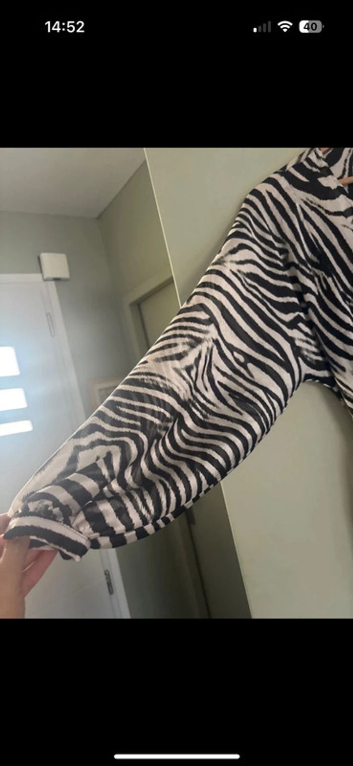 Robe mango imprimé zèbre - photo numéro 5