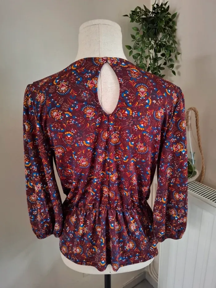 Blouse motif florale T38 - photo numéro 4