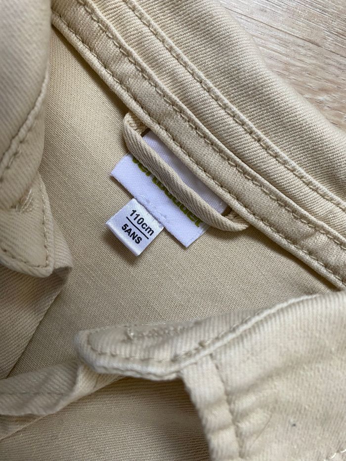 Veste chemise jean beige Vertbaudet - photo numéro 3
