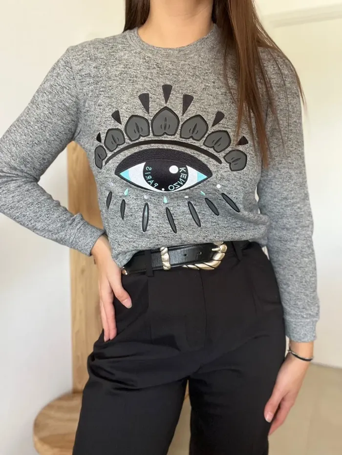 Pull/sweat gris Kenzo - photo numéro 2