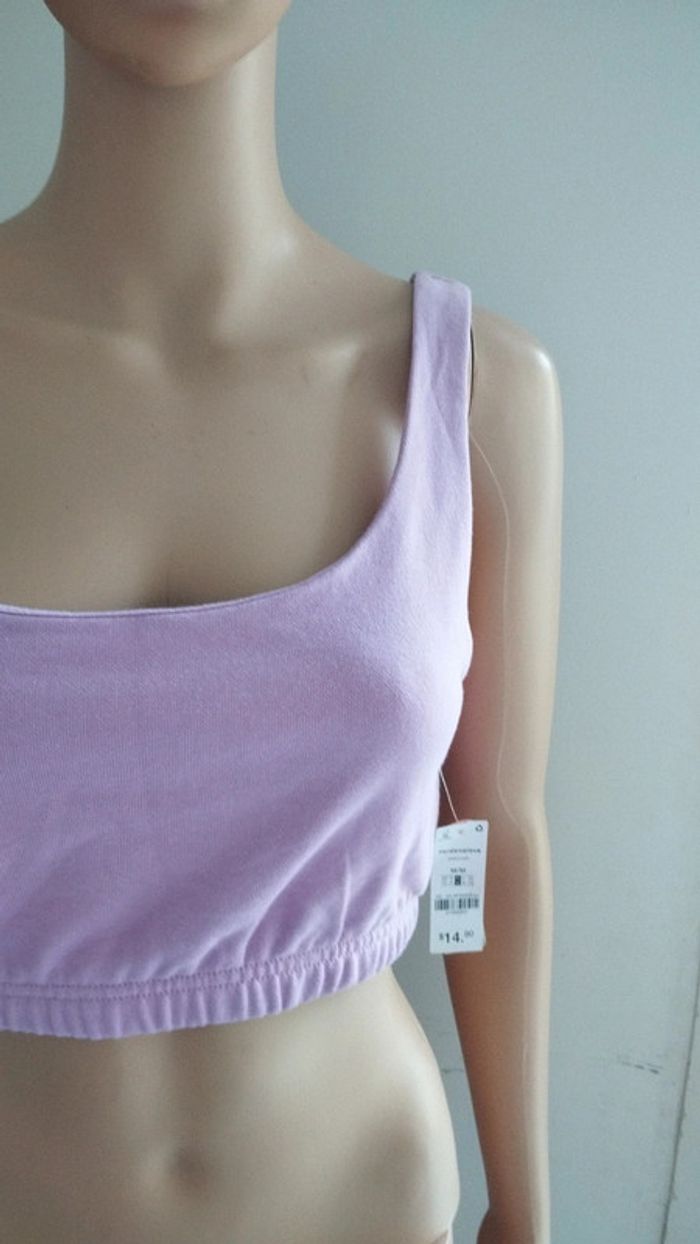 Top haut court rose femme taille m ardene - photo numéro 3