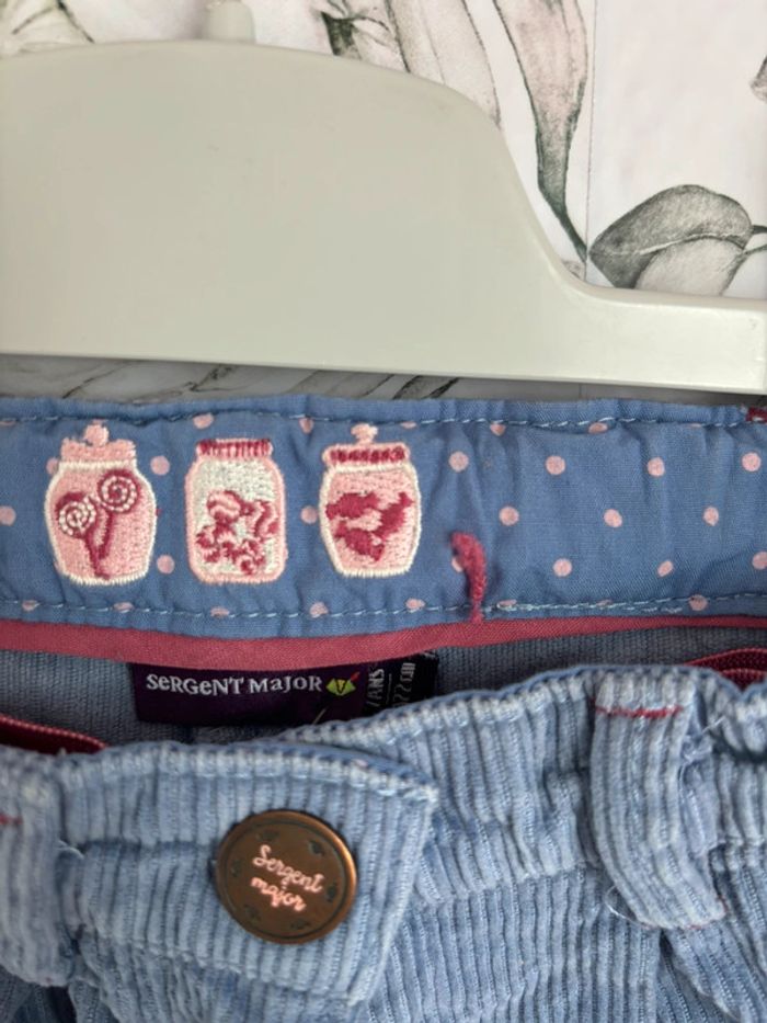 Short velour bleu sergent Major - photo numéro 2