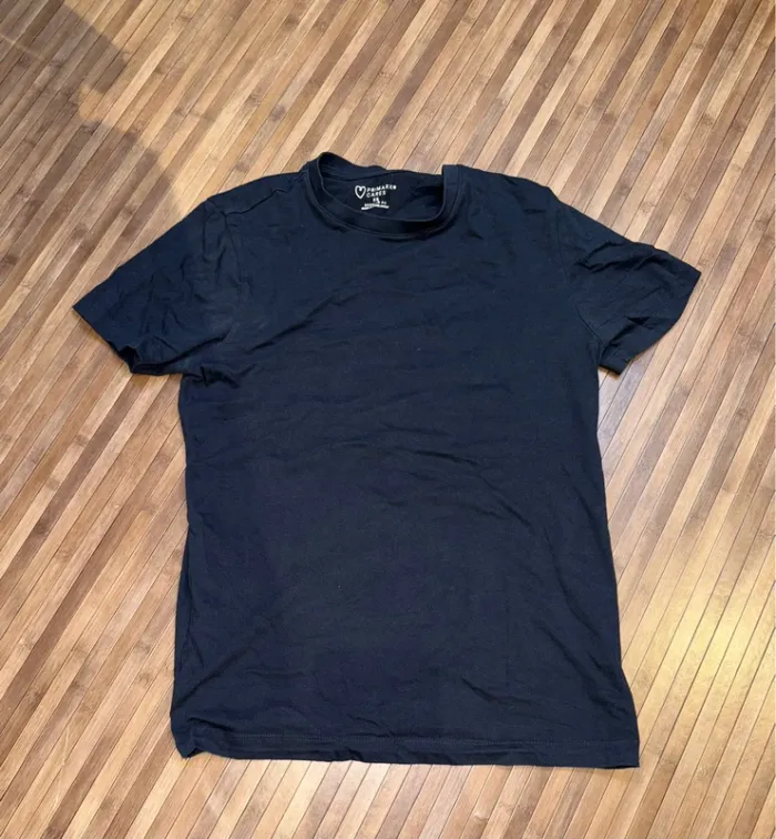 T-shirt Primark XS slim fit bleu foncé