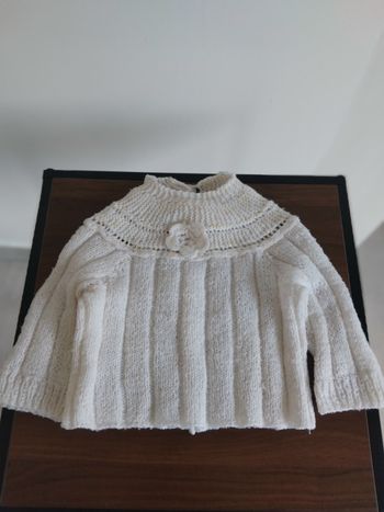 Gilet en laine bébé fille 1/3 mois