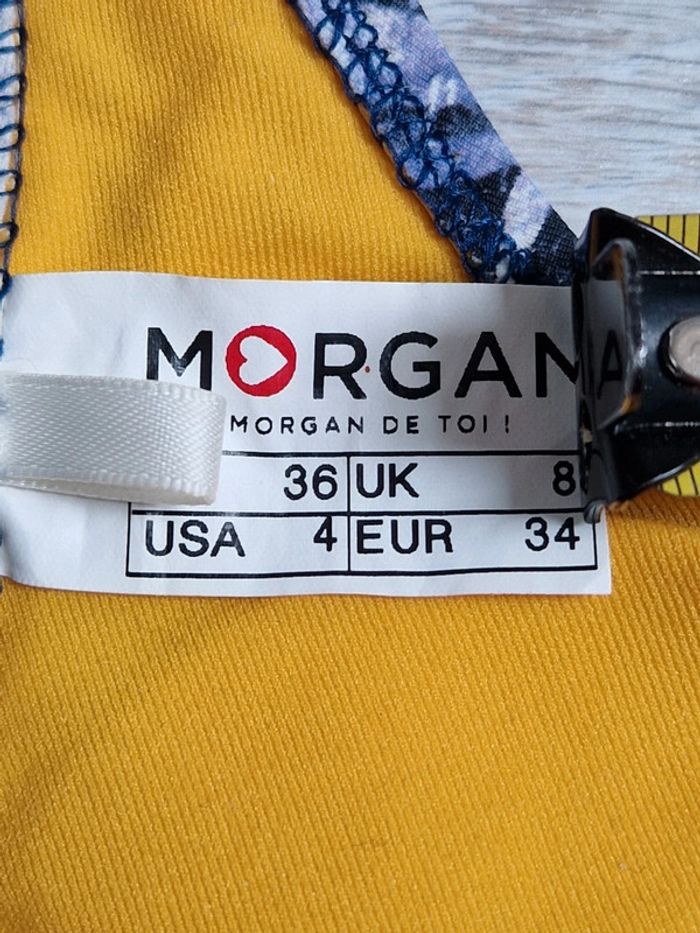 Maillot de bain bikini 2 pièces zébré bleu Morgan neuf indiqué taille 36 mais convient à un 34 - photo numéro 9