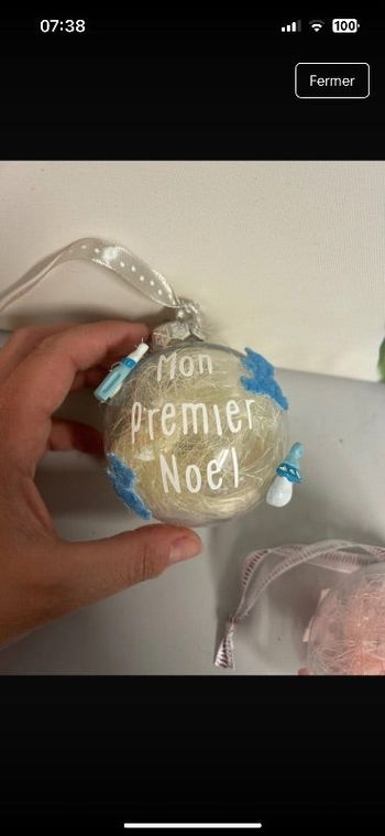 Boule de Noël mon premier Noël