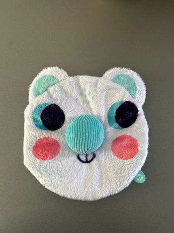 Livre souple bébé ours blanc