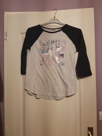 T shirt manches 3/4