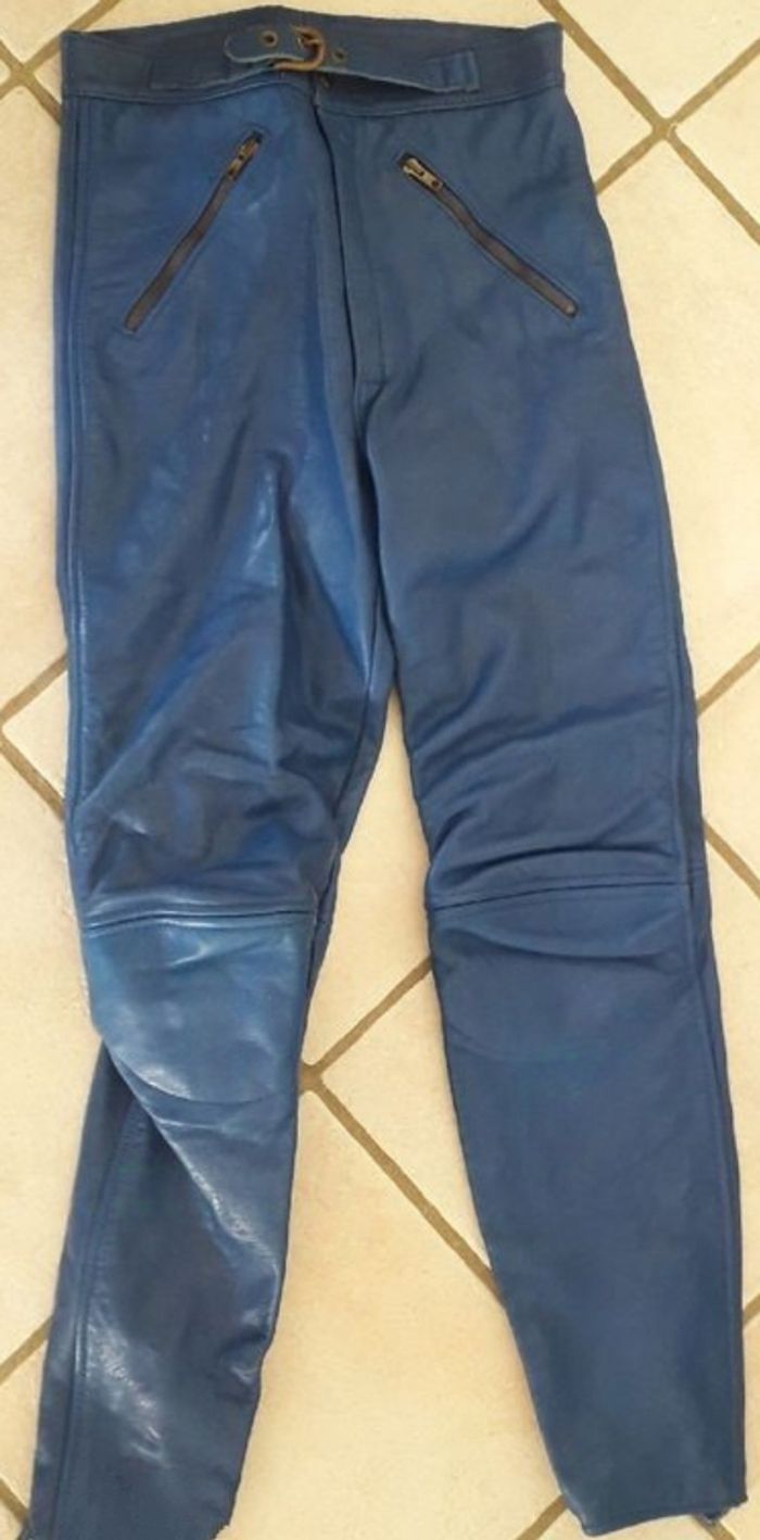 Ensemble moto cuir bicolore Taille 36sans - photo numéro 6