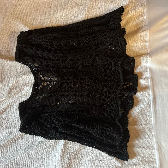 Gilet à dentelle noir - photo numéro 4