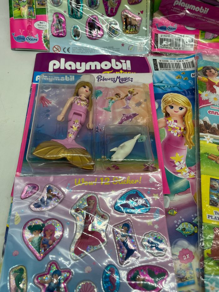 Lot de 5 livres D’activités Magazines Playmobil girls Avec leurs figurines Neuf - photo numéro 2