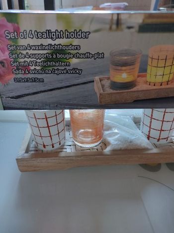 Support à bougie chauffe plat