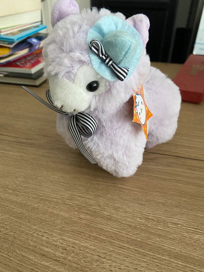 Petite peluche alpaga violine