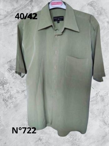 N°722 Chemise verte T40/42. Armand Thiery.