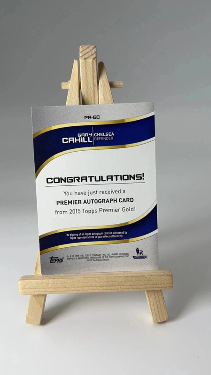 2015-16 Topps Premier Gold Premier league Gary Cahill #PA-GC - photo numéro 5