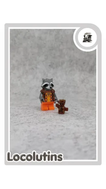 🚂 Figurines Rocket et bebe Groot ▪ Gardiens de la galaxie compatibles Lego