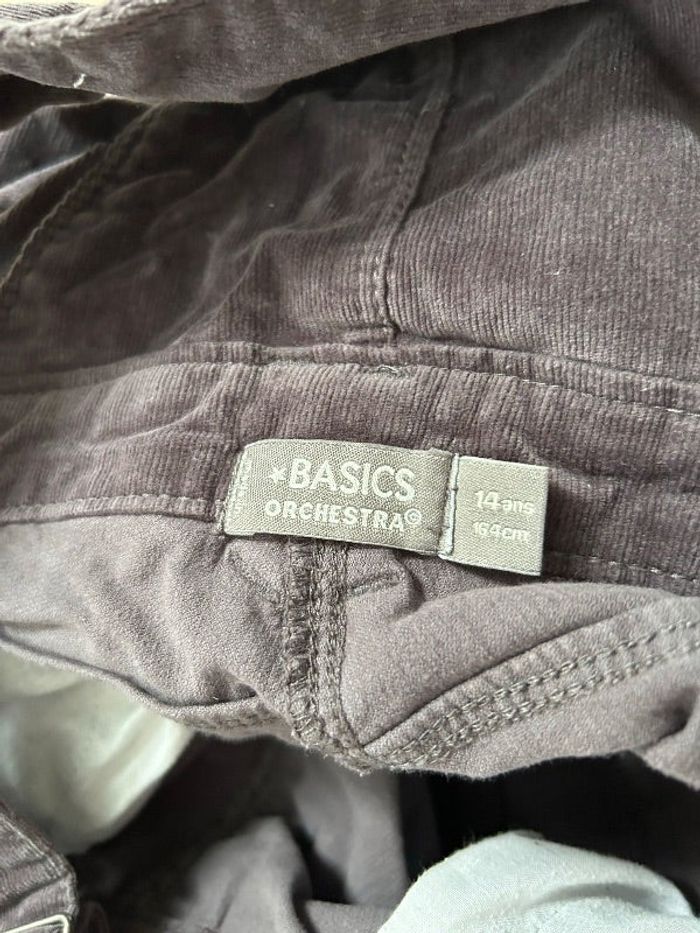 Salopette velours marron orchestra 14 ans