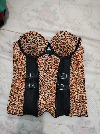 bustier léopard