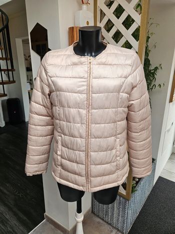 Tissaia veste doudoune matelassée beige 42/44