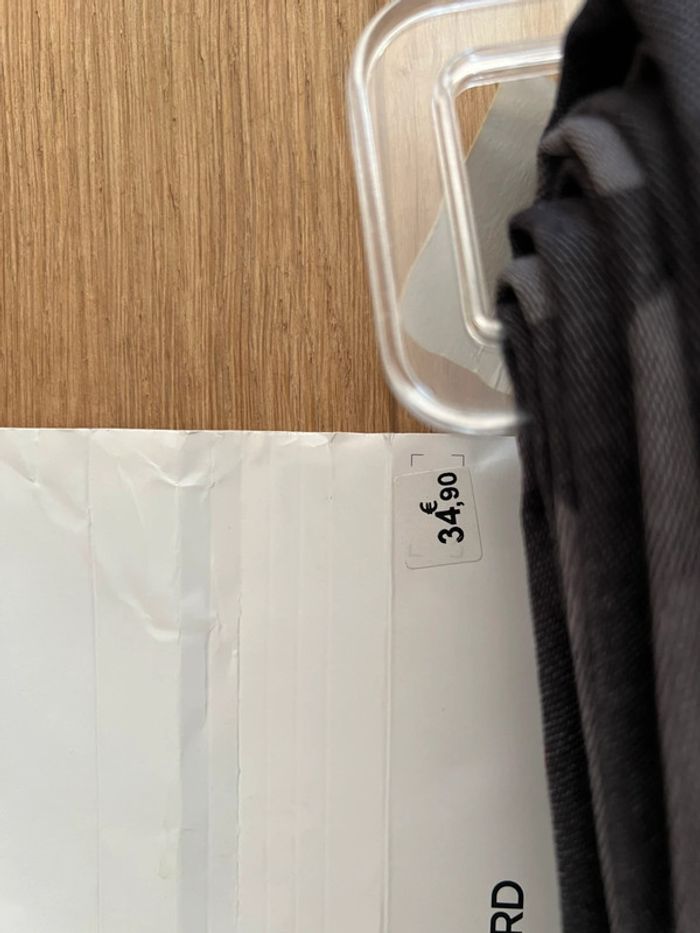 Nappe neuve avec étiquette noir/ gris tex 170cmx300 - photo numéro 4