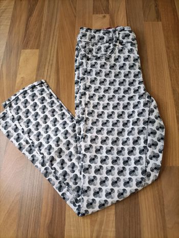 Jean skinny blanc et noir 7 ans Okaïdi