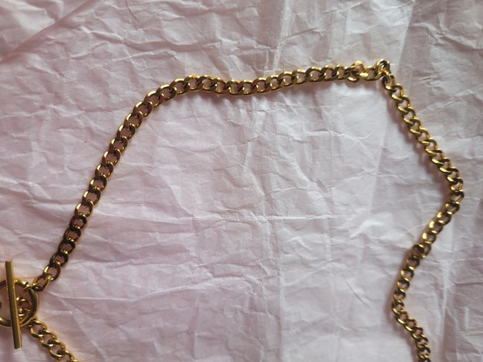 Collier upcyclé avec un joli bouton chiné. - photo numéro 6