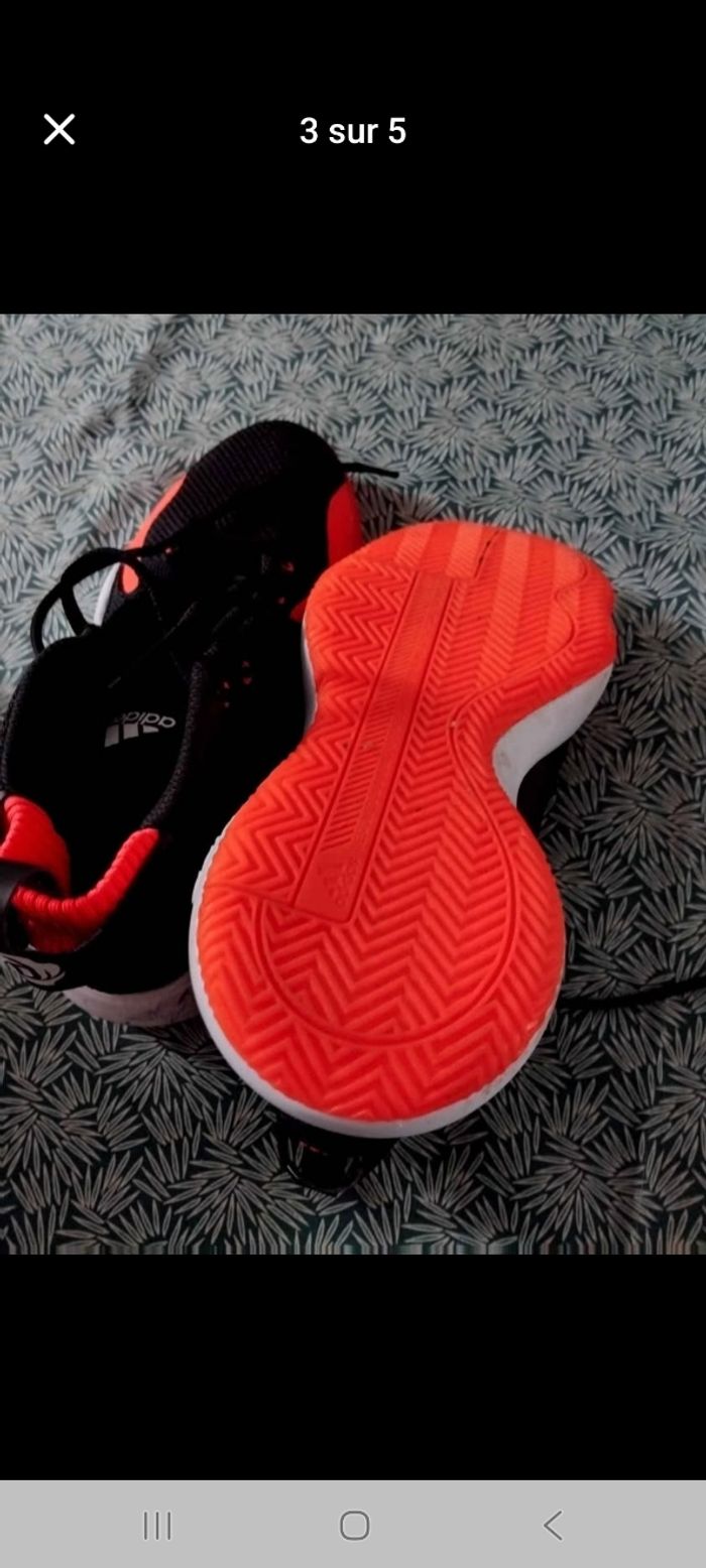 Baskets femme pointure 40 orange et noire - photo numéro 3