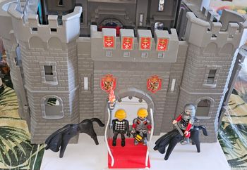 Châteaux avec des chevaliers playmobil