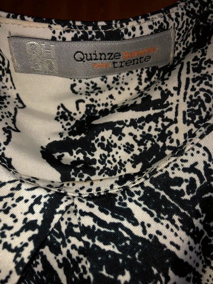 Robe noire et blanche 34/36 qh30 - photo numéro 5