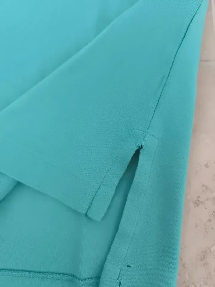 Polo Ralph Lauren homme L pima coton vert menthe logo orange excellent état petit défaut - photo numéro 9