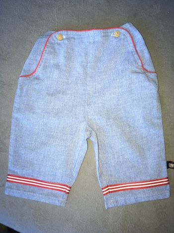 Pantalon chambray 3 mois Tex.
