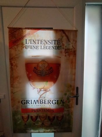 Tenture publicitaire Grimbergen - Édition Limitée Printemps

