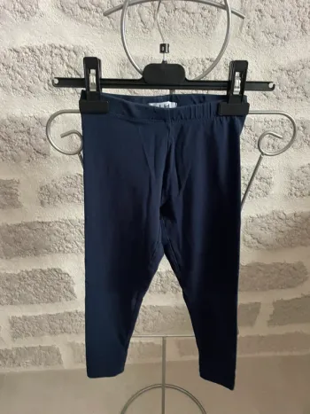 Pantalon leegings fille 6 ans bleu marine la halle