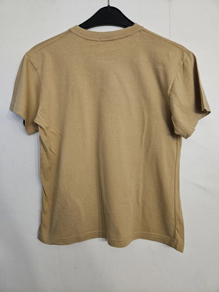 T-shirt à manches courtes unisexe - Taille 12/14 ans - Upperdeck - Camel - photo numéro 3