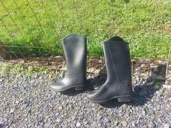 Bottes d'équitation enfant Fouganza (Decathlon) - Taille EU 32 - Noir