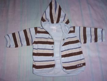 Veste À Capuche Doublée H&M Taille 2-4 Mois