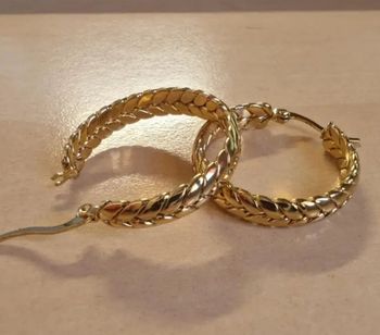 Boucles d'oreilles en acier inoxydable 