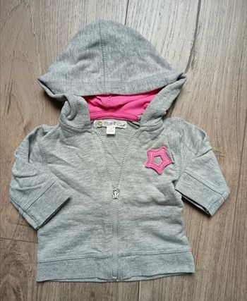 Gilet zippé à capuche 1 mois Kitchoun