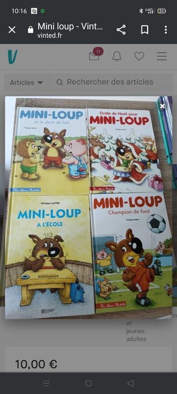 Livre mini loup