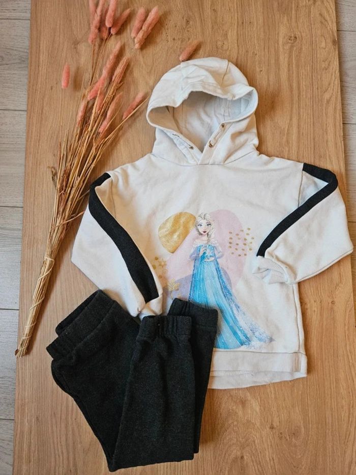 Ensemble sweat à capuche et pantalon reine des neiges orchestra