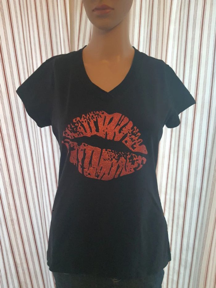 T-shirt de pyjama noir Hunkemöller taille S - photo numéro 2