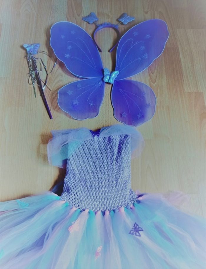 Déguisement robe tutu violette et accessoires 4-5ans - photo numéro 3