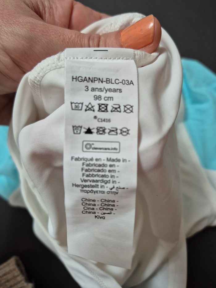 T-shirt UV manches longues 3 ans orchestra - photo numéro 4