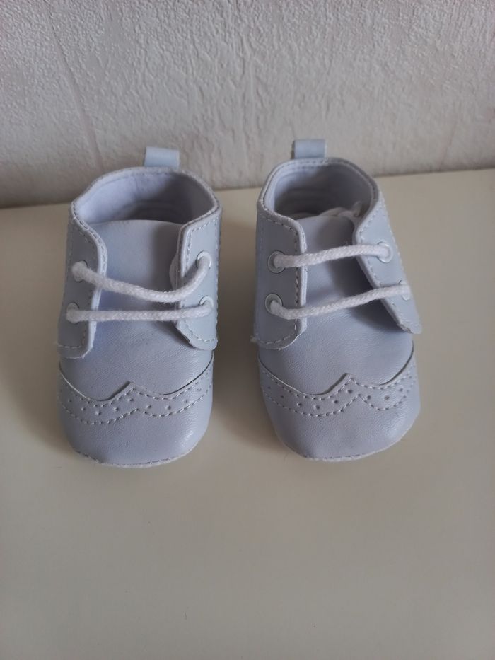 Chaussures cérémonies blanches 0/1 mois