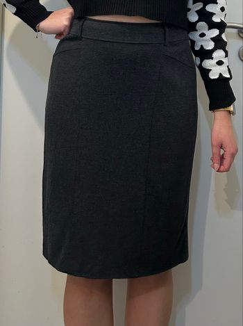 Jupe droite grise 