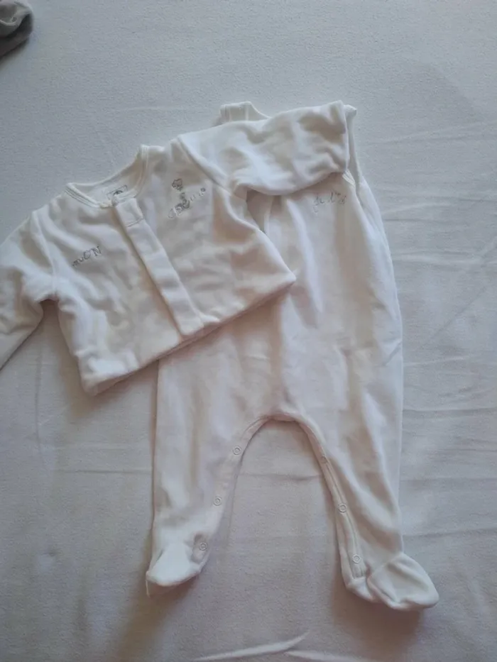 Lot de 2 Pyjamas Velours Fille Bébé - photo numéro 5