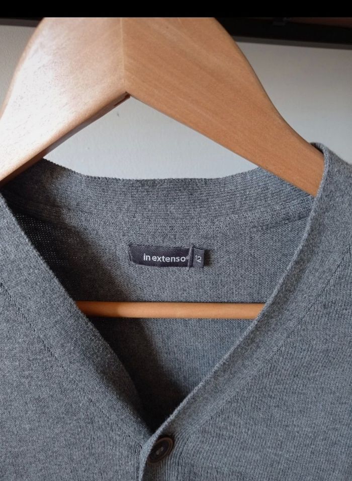 Gilet gris 12 ans - photo numéro 2