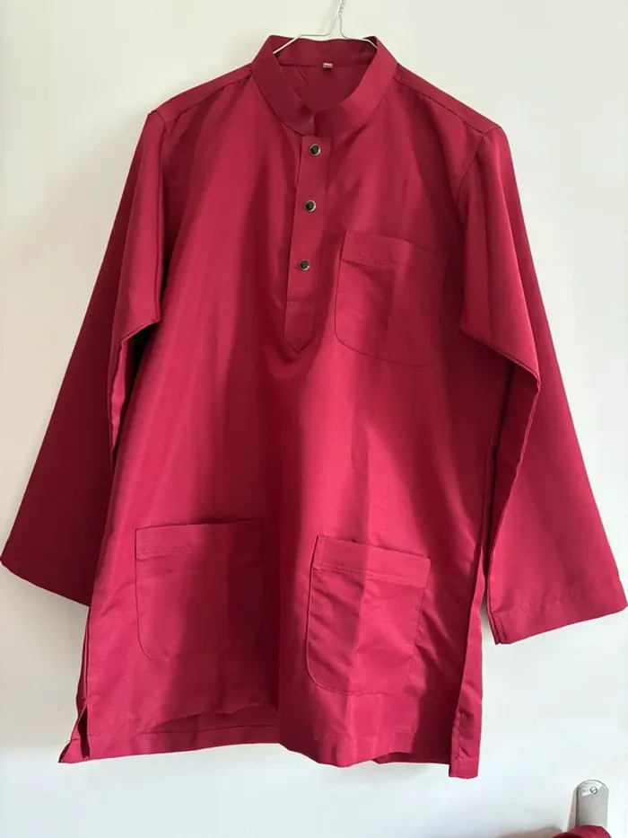 Ensemble homme bordeaux neuf S - photo numéro 2