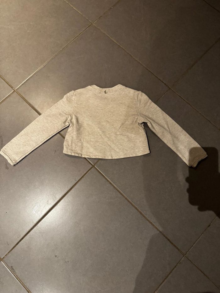 Pull / Sweat court - Ikks - Étoiles / Flèche - Écru - 6 ans - photo numéro 3
