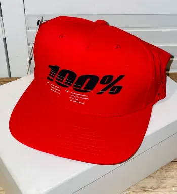 Casquette rouge imprimer 100% SnapBack réglage